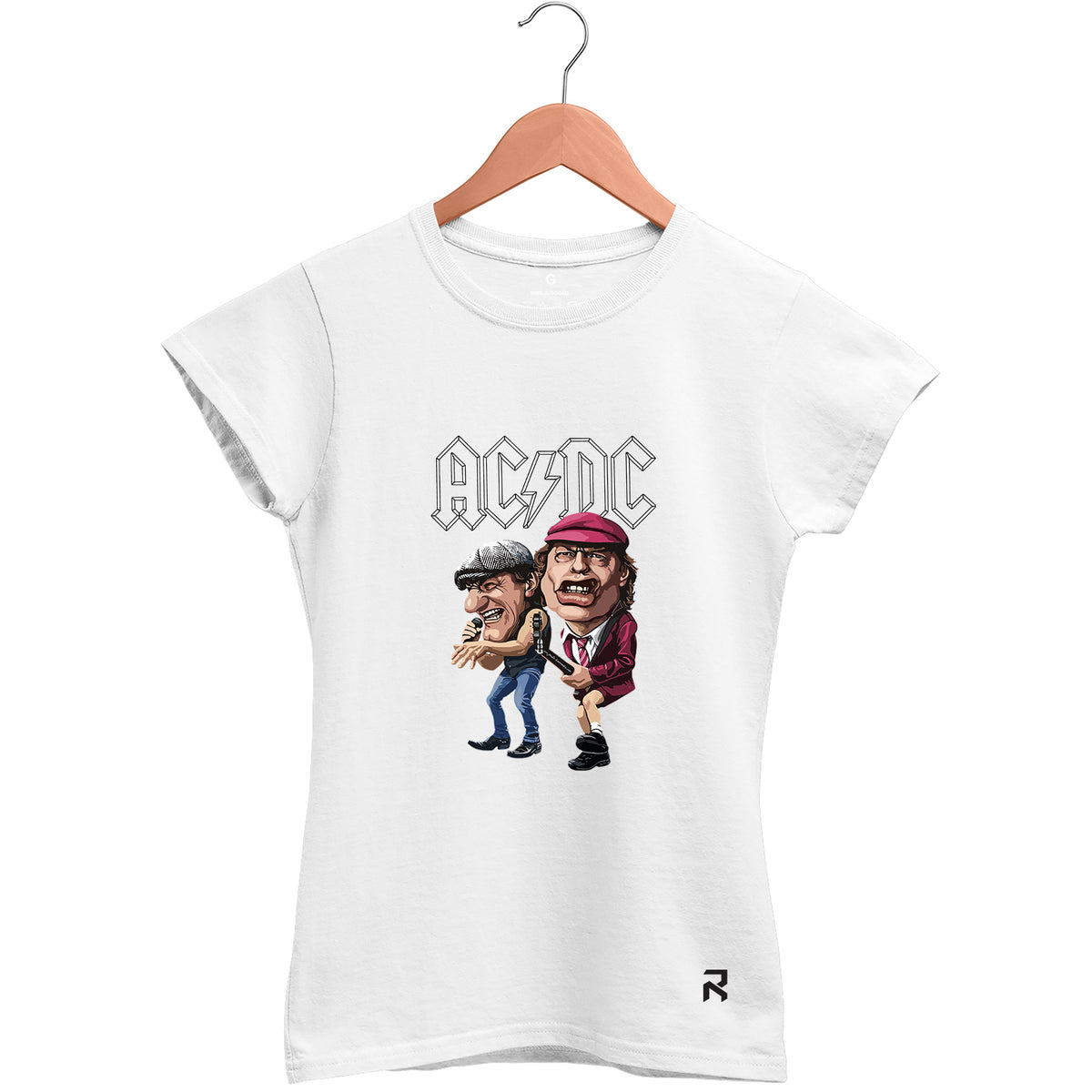 Camiseta Baby Look Feminina ACDC Anime