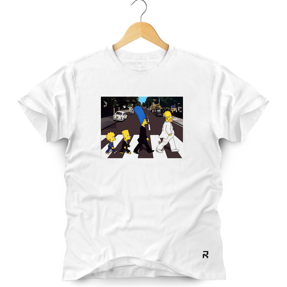 Camiseta Masculina Abbey Road Cartoon