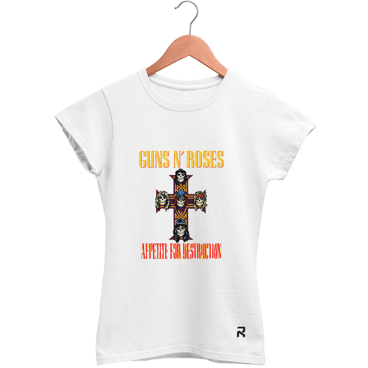 Camiseta Baby Look Feminina Appetite Guns