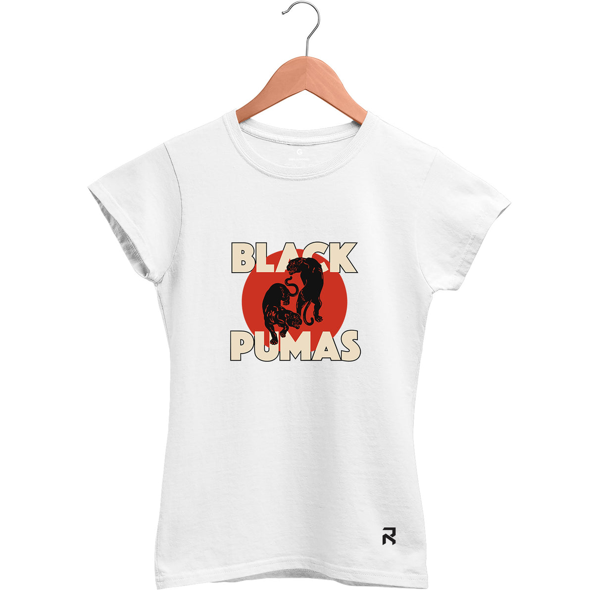 Camiseta Baby Look Feminina Black Pumas