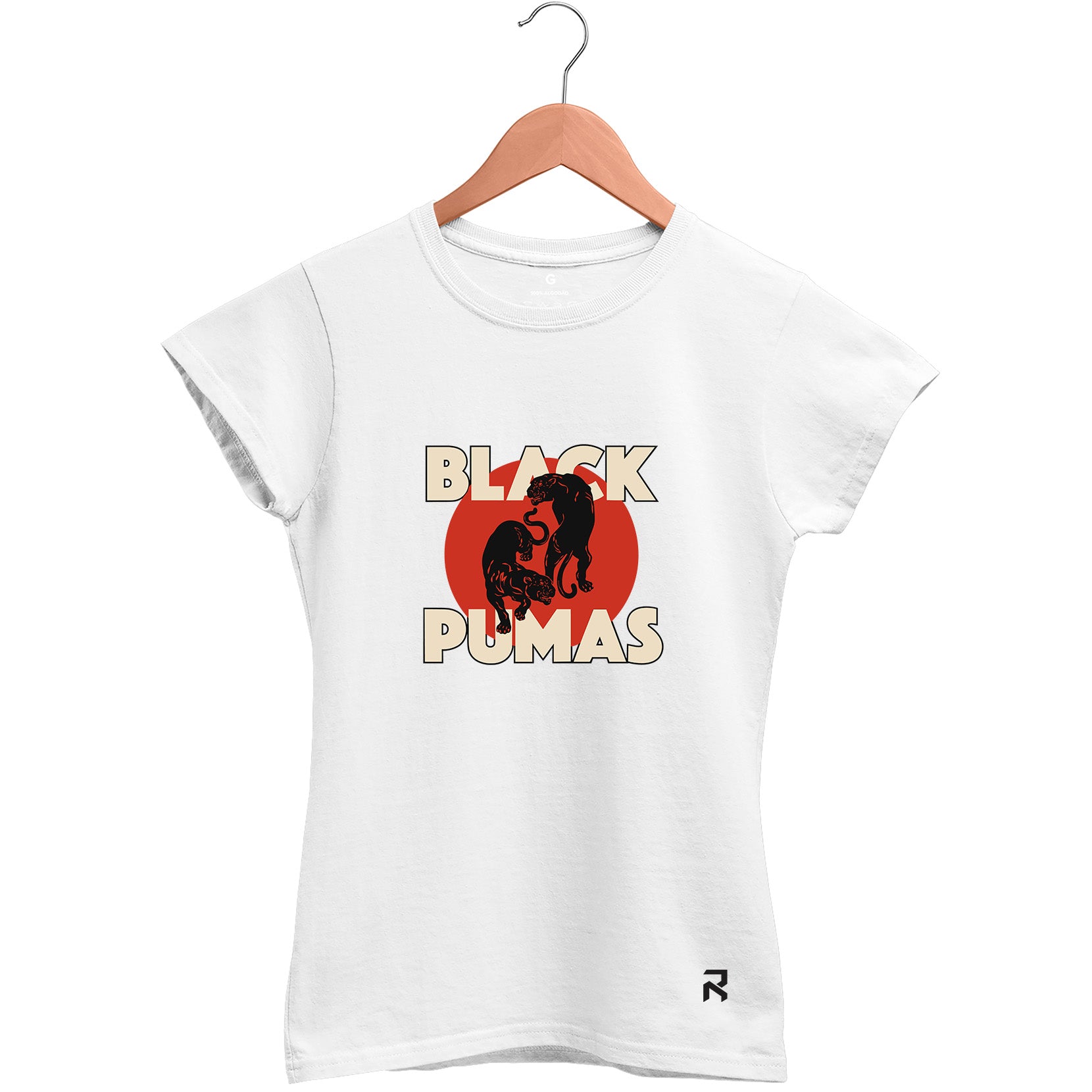Camiseta Baby Look Feminina Black Pumas
