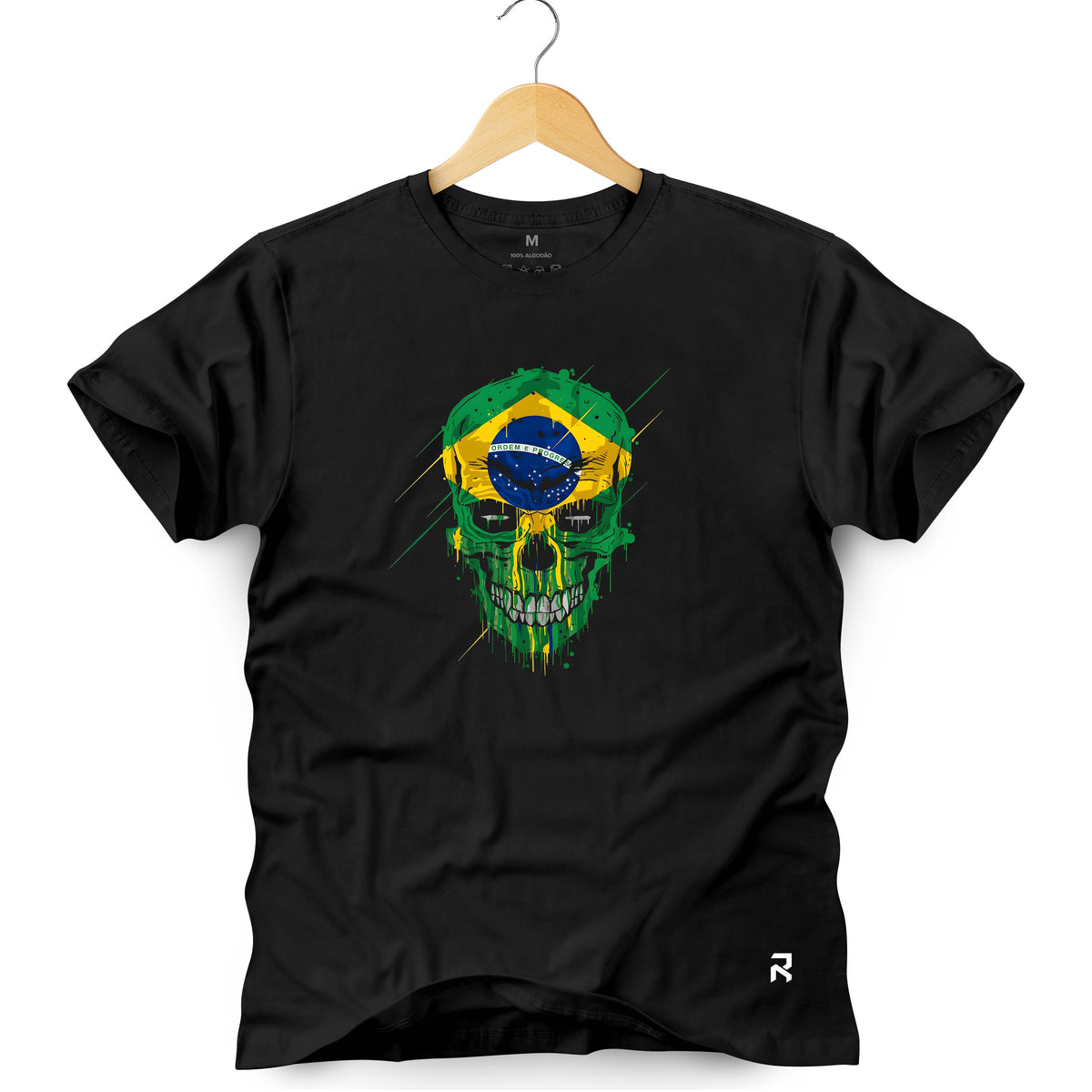 Camiseta Masculina Caveira BR