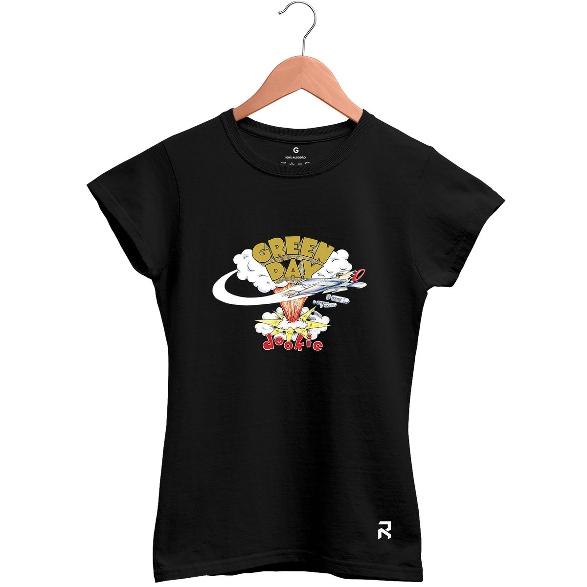 Camiseta Baby Look Feminina Dookie Green Day