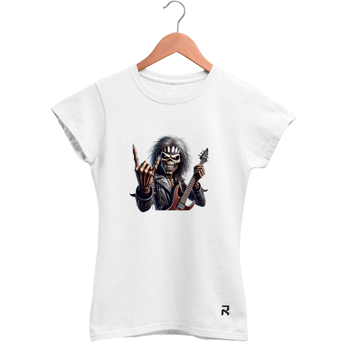 Camiseta Baby Look Feminina Guitarra Eddie
