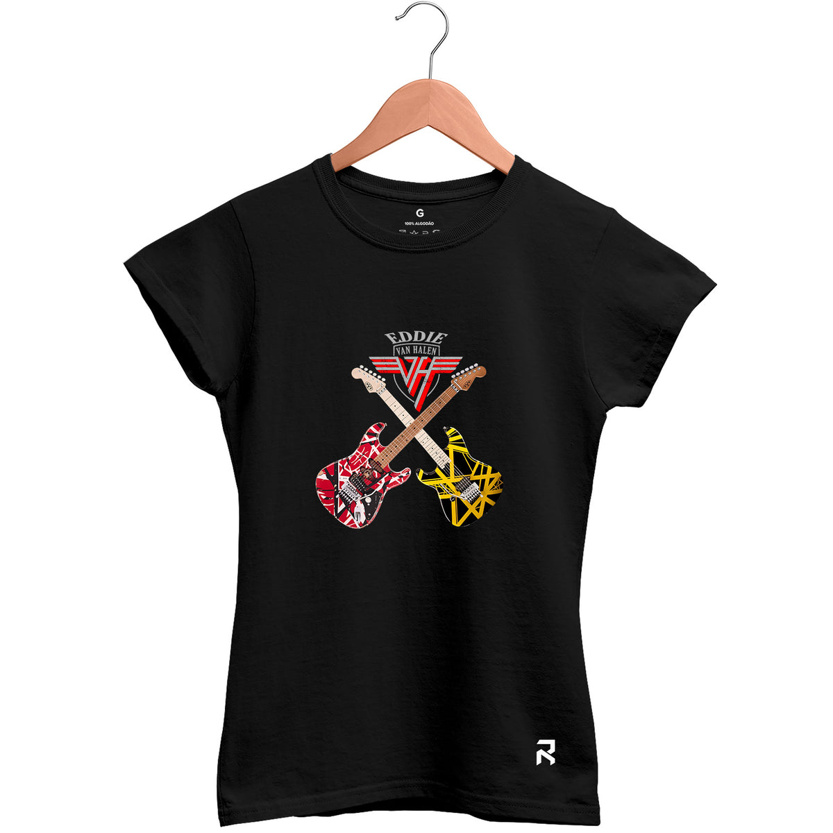 Camiseta Baby Look Feminina Eddie Van Halen