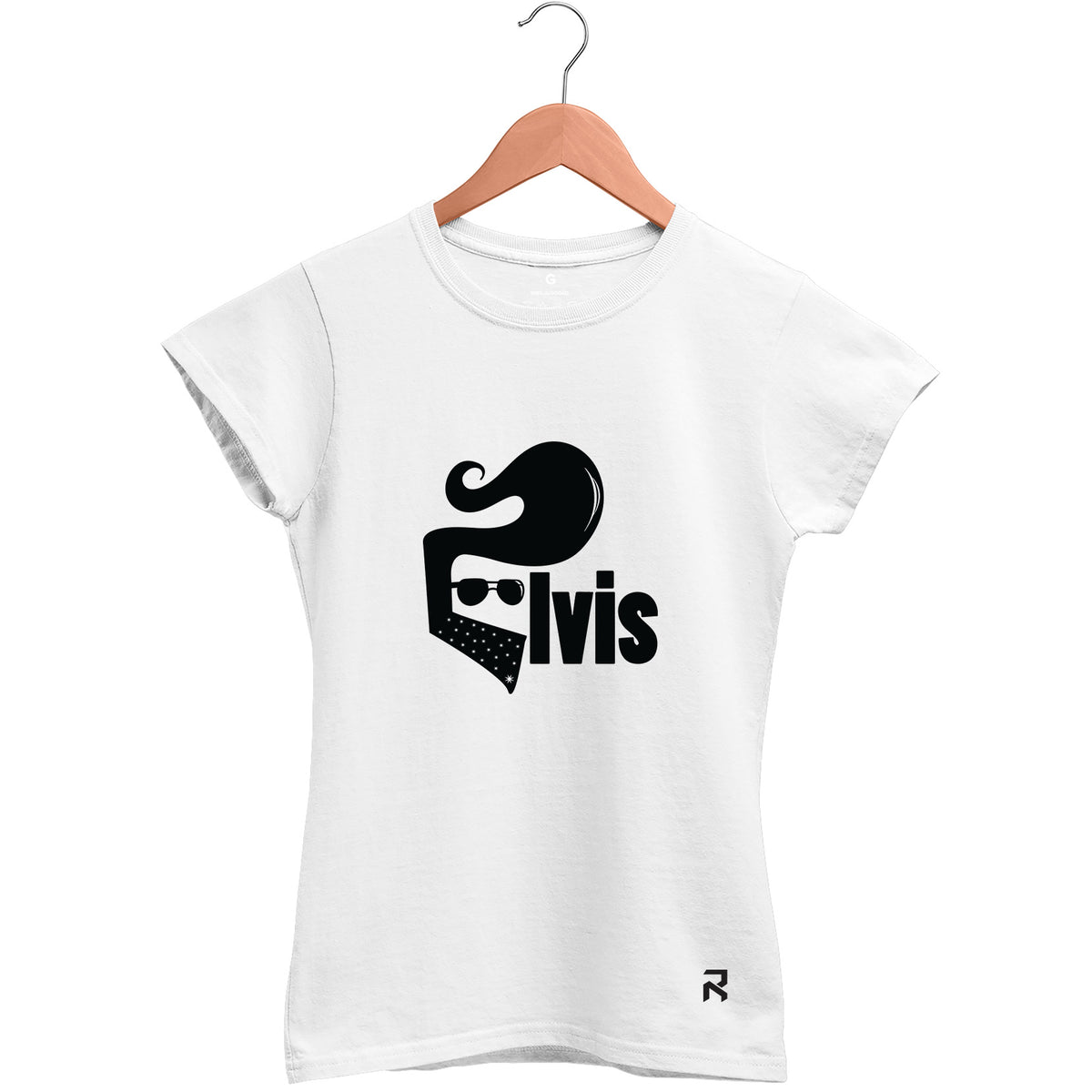 Camiseta Baby Look Feminina Elvis Rei