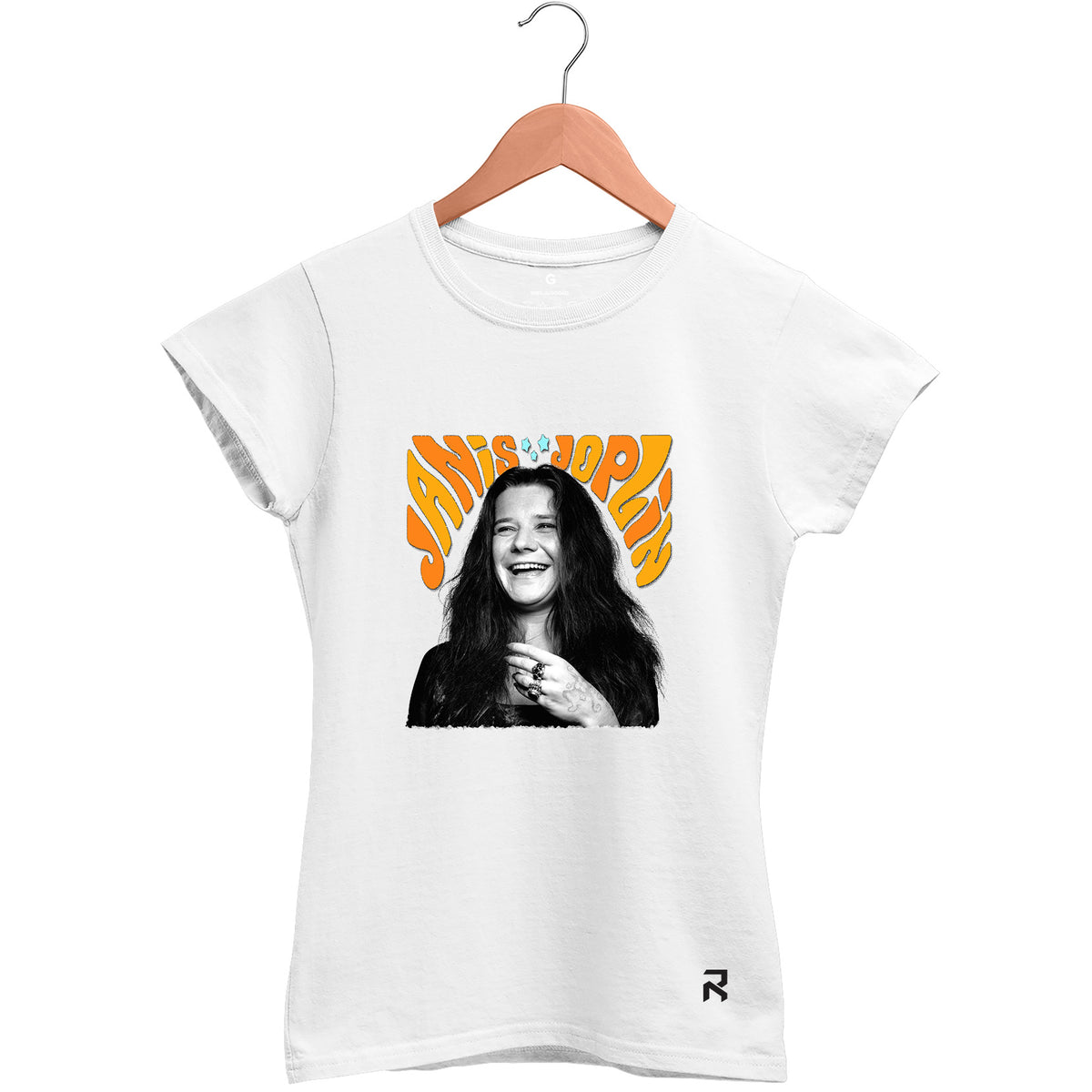 Camiseta Baby Look Feminina Foto Janis Joplin