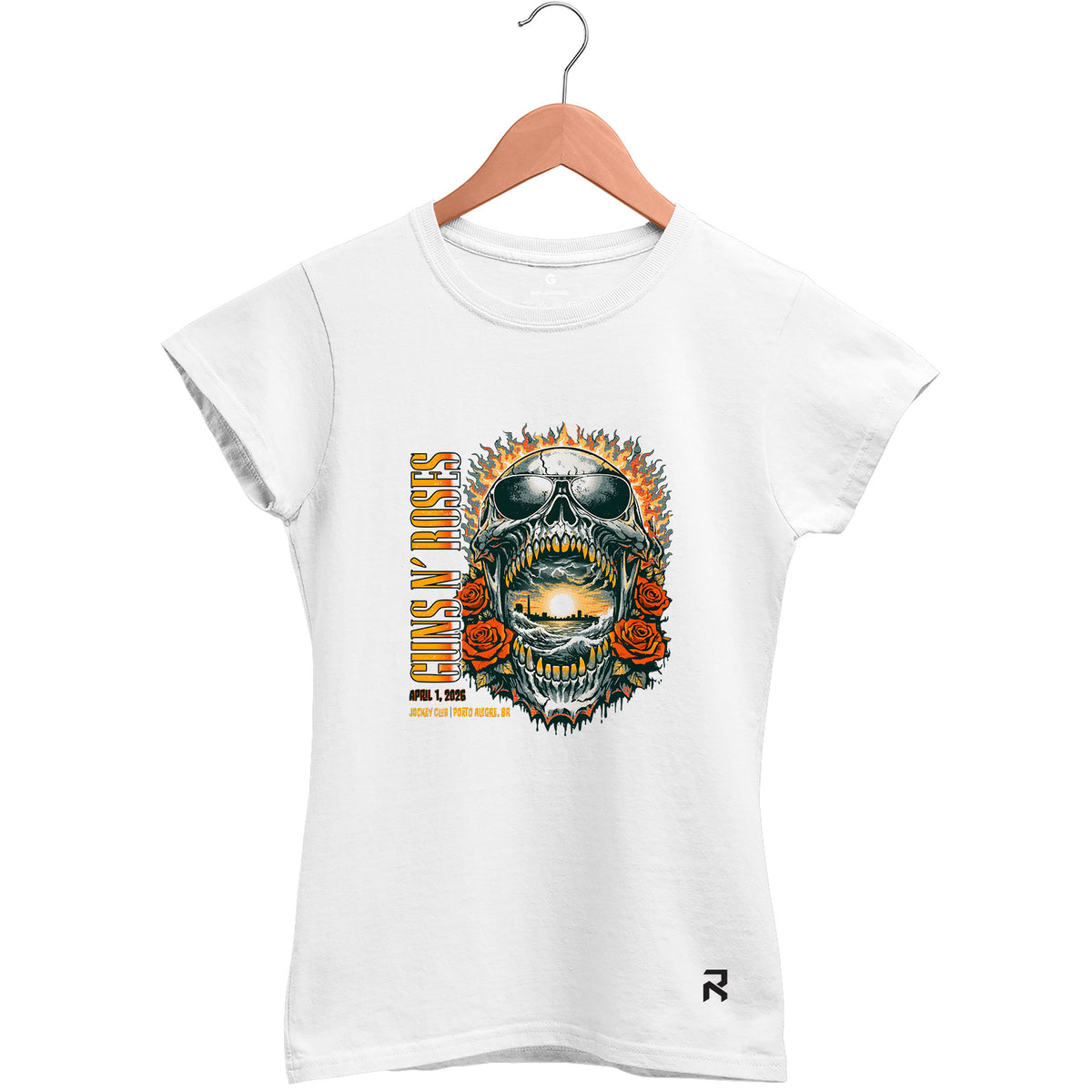 Camiseta Baby Look Feminina Guns Porto Alegre