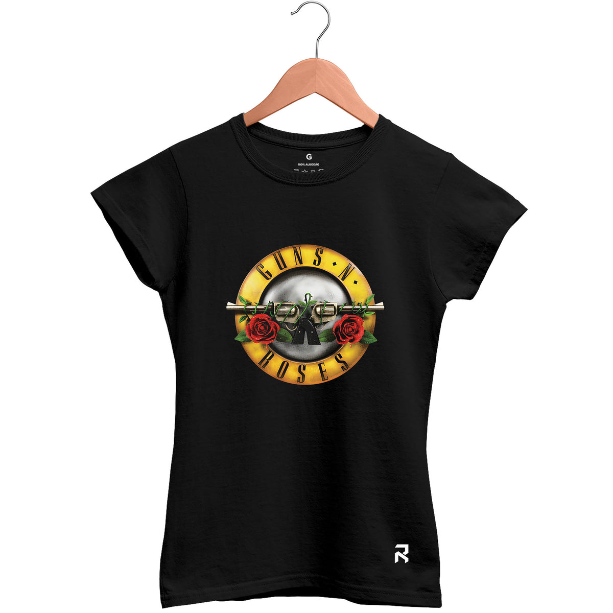 Camiseta Baby Look Feminina Guns Raiz