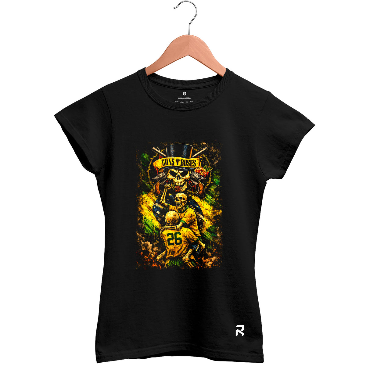 Camiseta Baby Look Feminina Guns BR