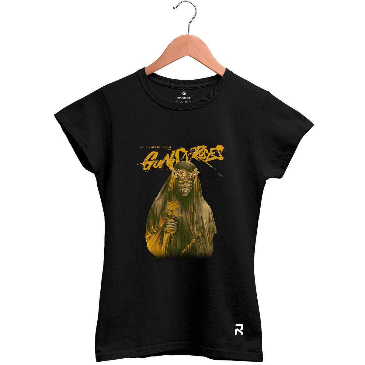 Camiseta Baby Look Feminina Guns São Luís