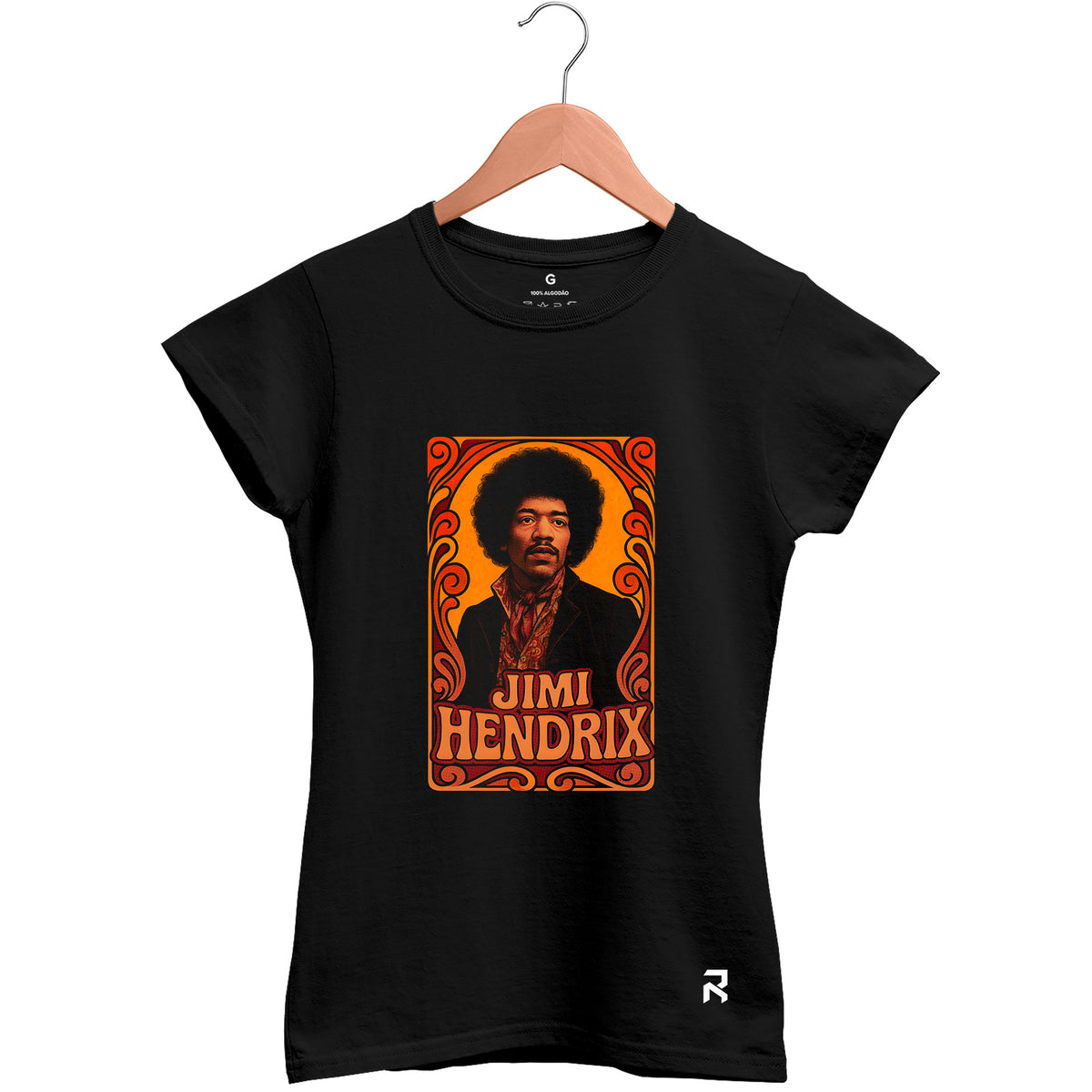 Camiseta Baby Look Feminina Jimi Hendrix