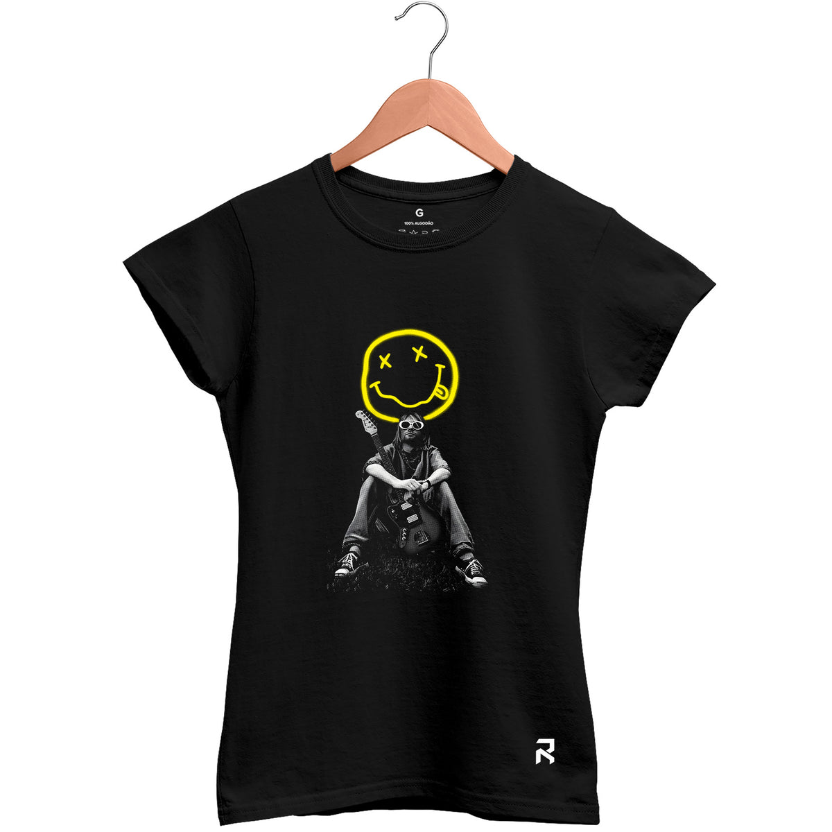 Camiseta Baby Look Feminina Kurt Cobain