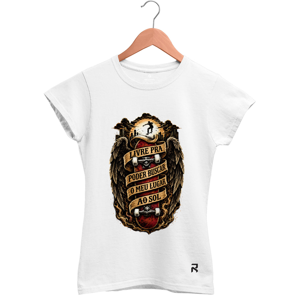 Camiseta Baby Look Feminina Lugar ao Sol