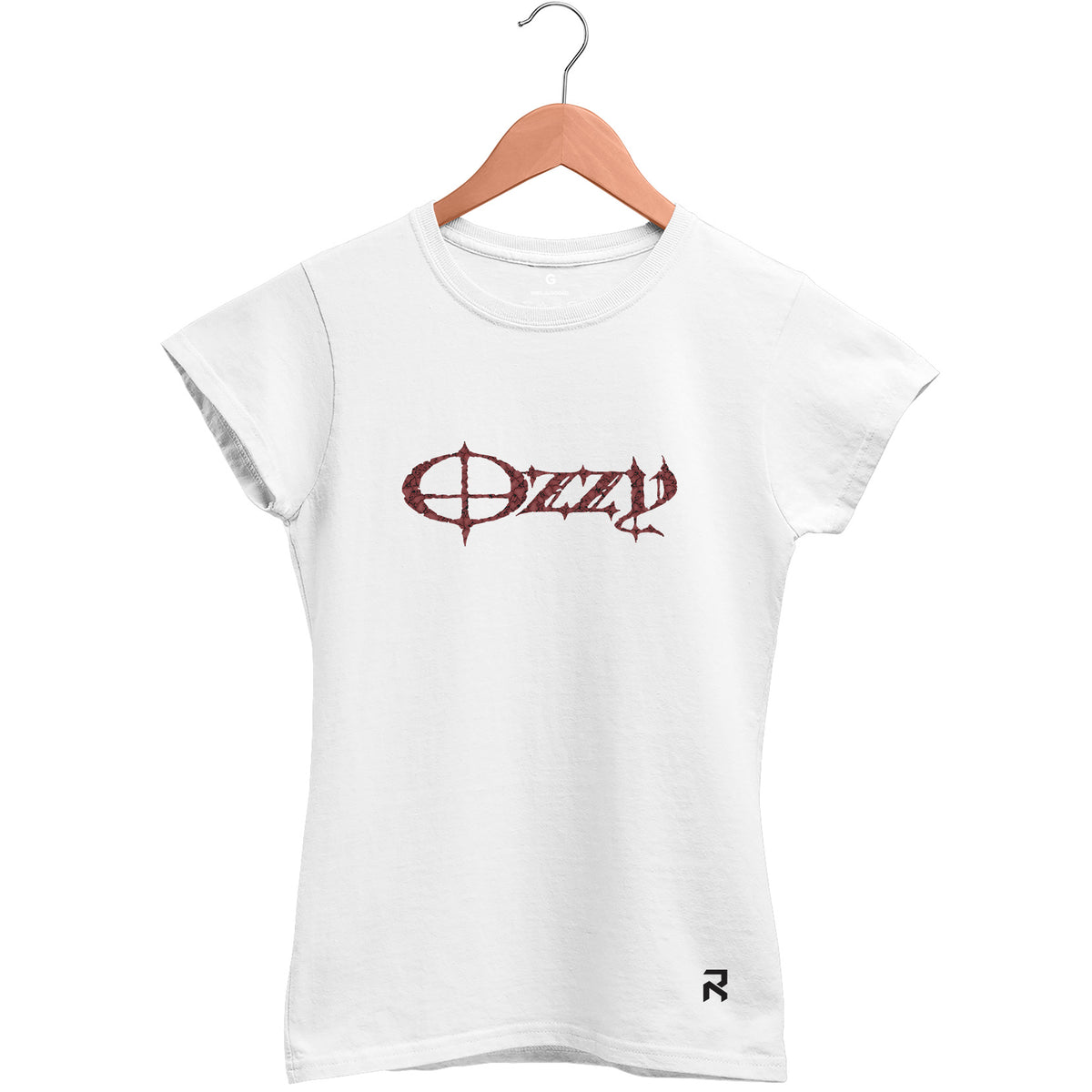 Camiseta Baby Look Feminina Lettering Ozzy