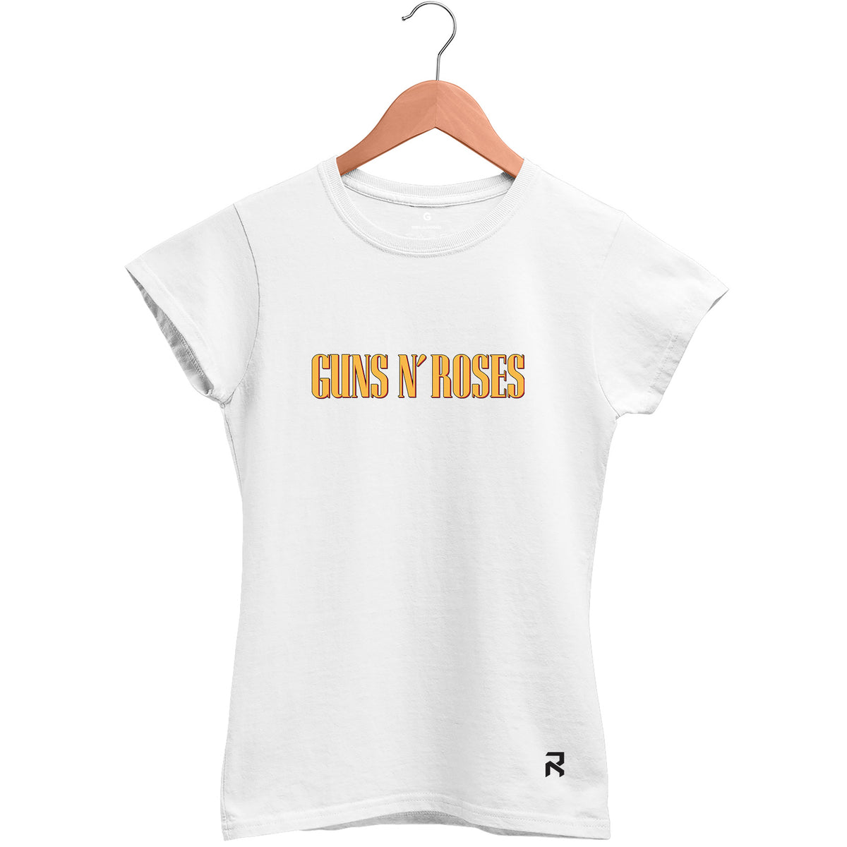 Camiseta Baby Look Feminina Lettering Guns