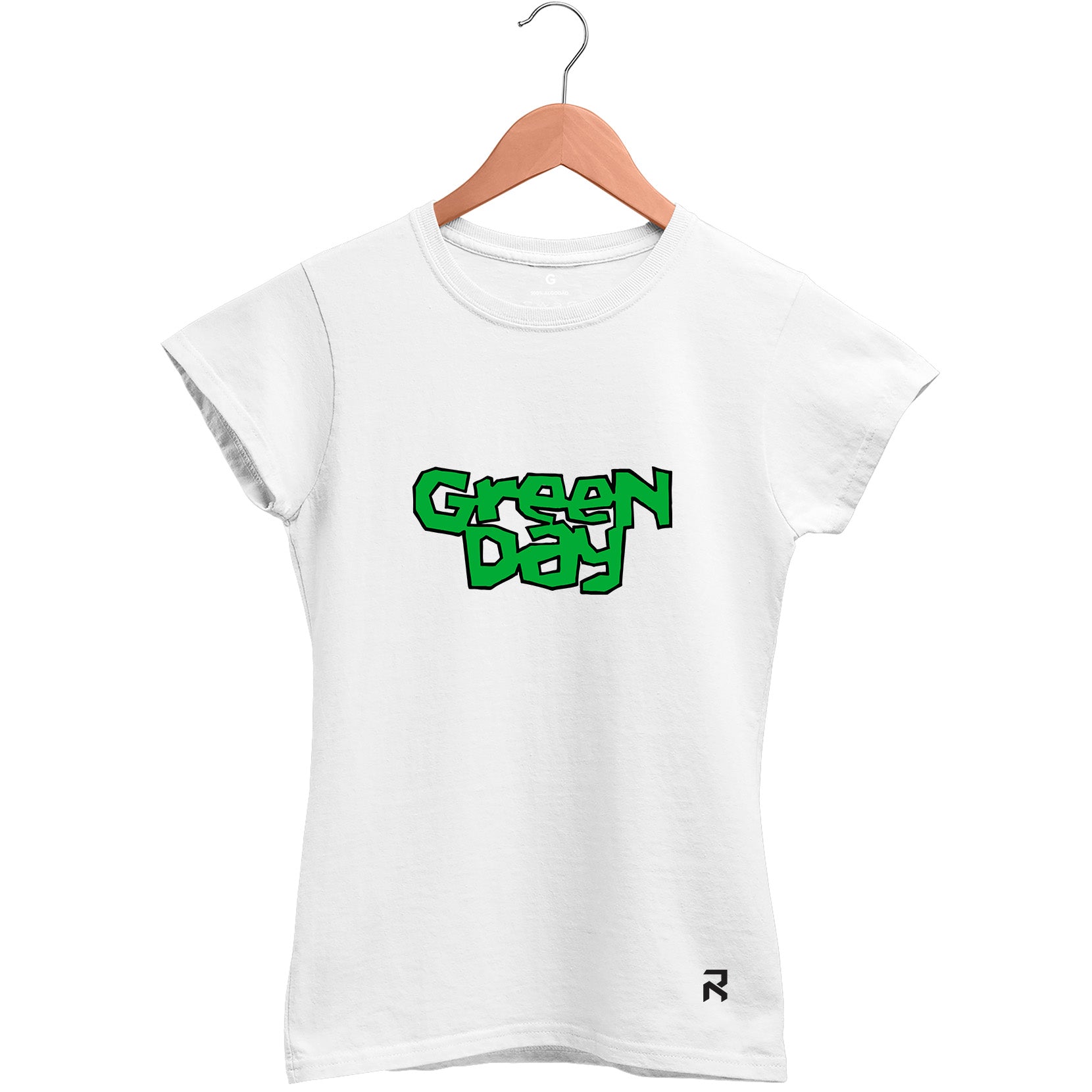 Camiseta Baby Look Feminina Logo Green Day
