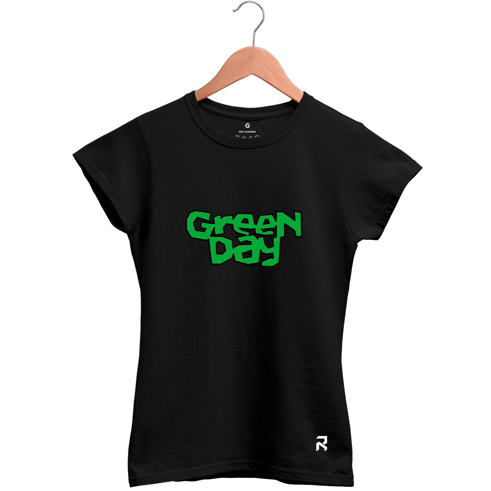 Camiseta Baby Look Feminina Logo Green Day