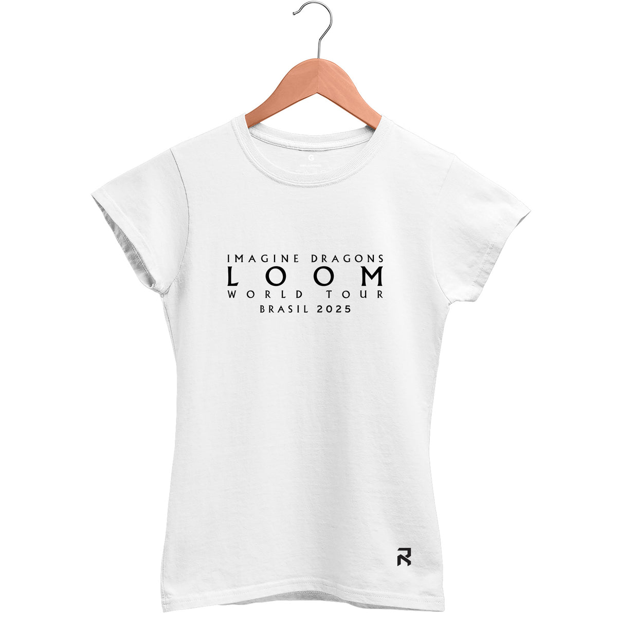 Camiseta Baby Look Feminina Loom Imagine Dragons