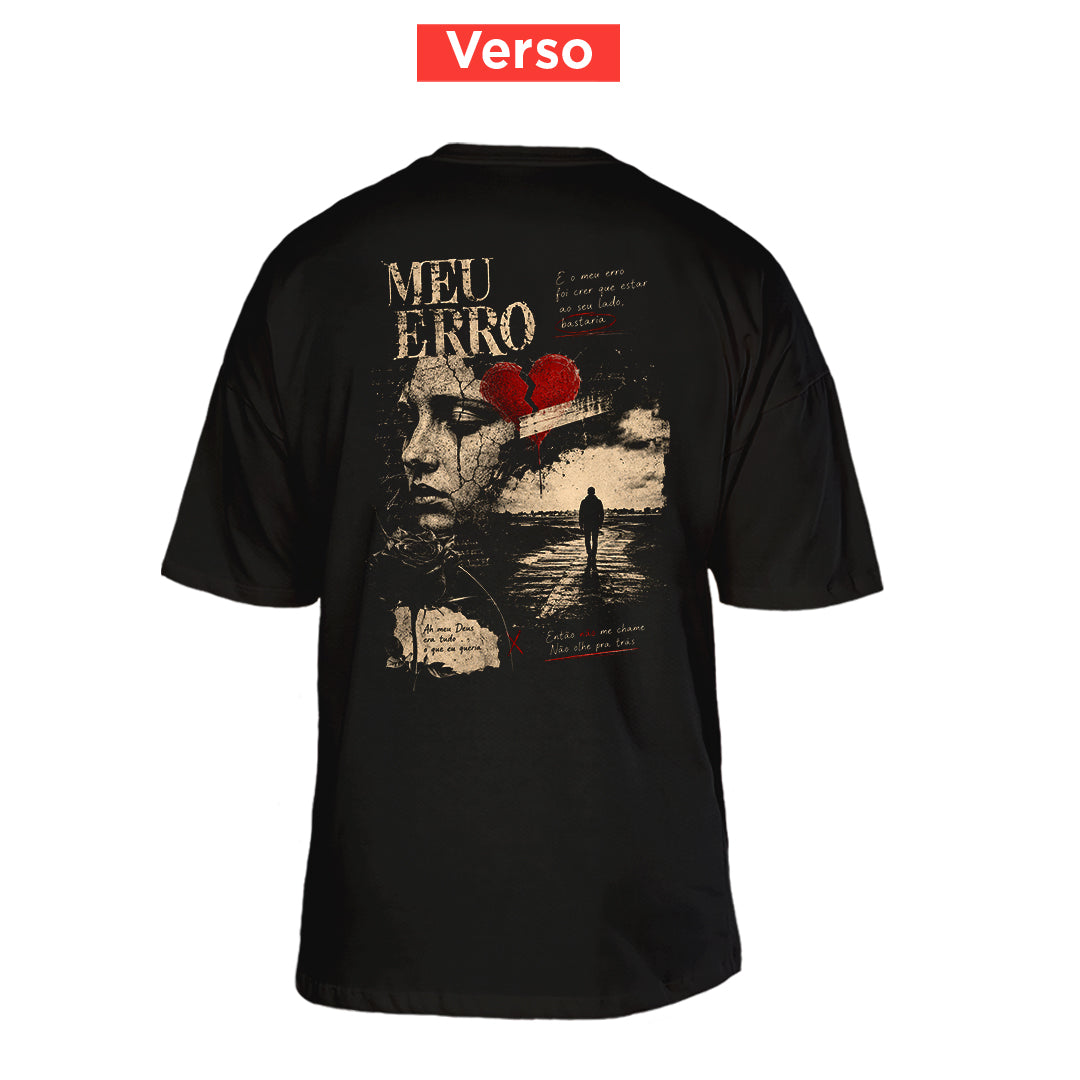 Camiseta Oversized Meu Erro