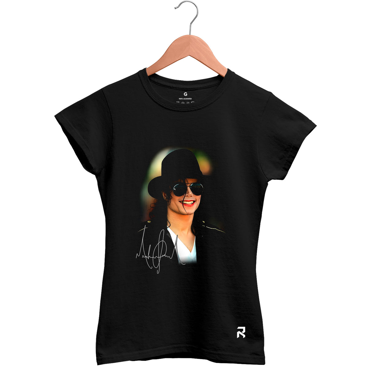 Camiseta Baby Look Feminina Rei Michael Jackson