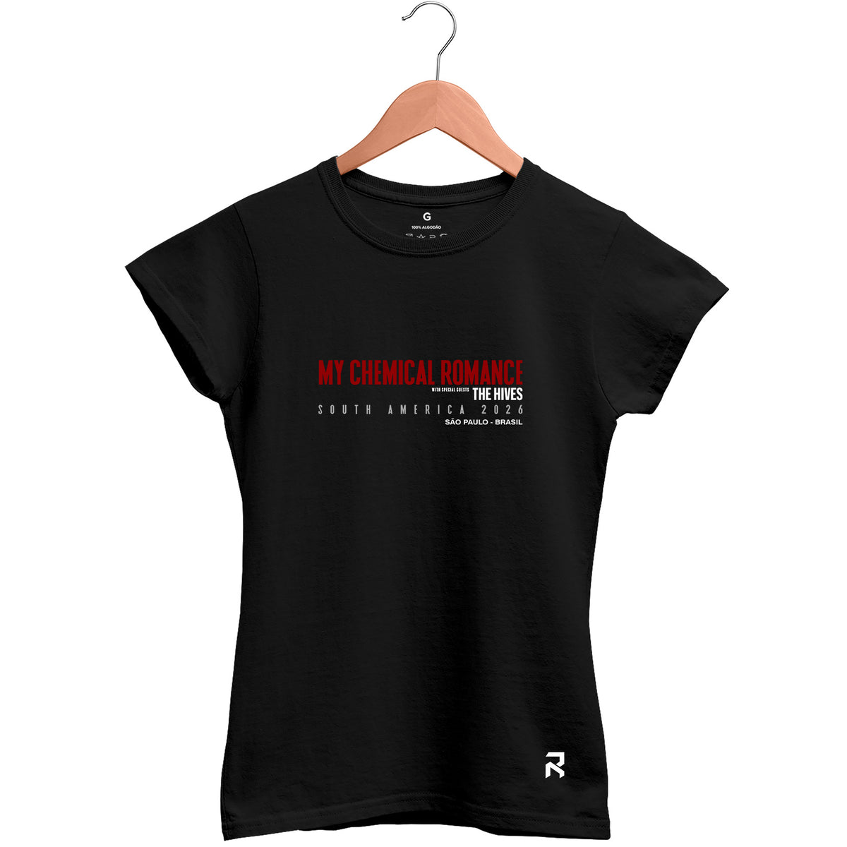 Camiseta Baby Look Feminina Tour My Chemical Romance