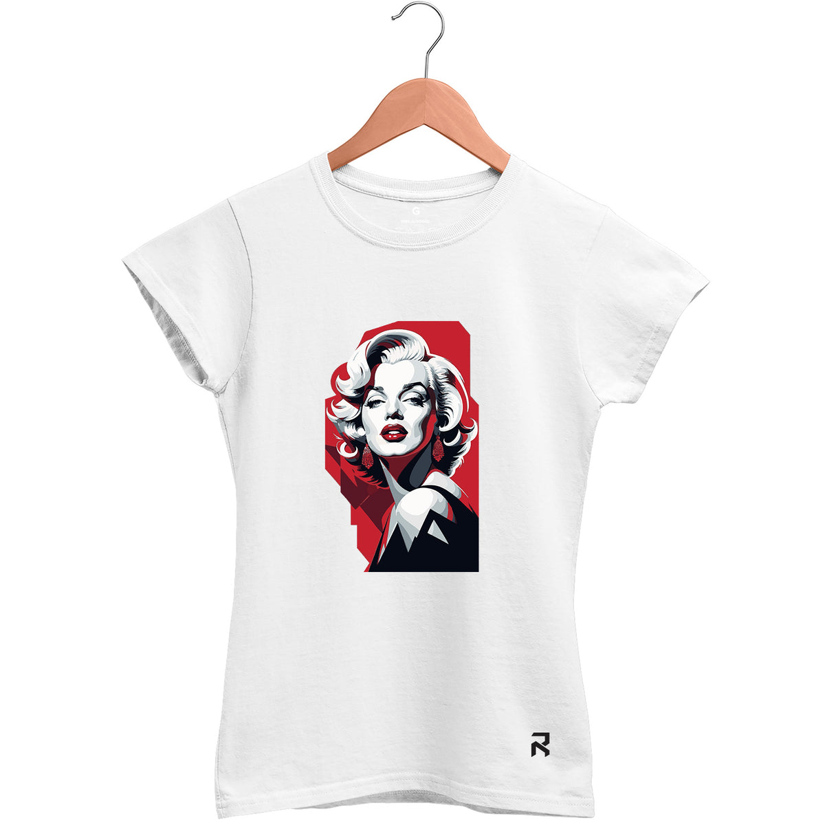 Camiseta Baby Look Feminina Red Marilyn