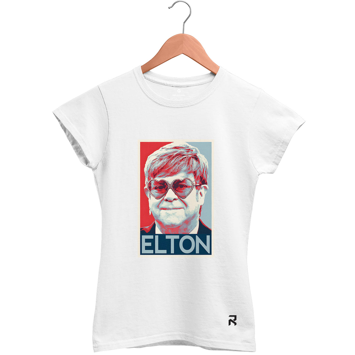 Camiseta Baby Look Feminina Presidente Elton John
