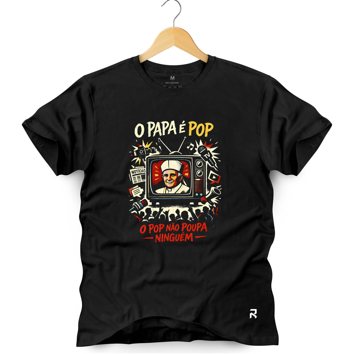 Camiseta Masculina Papa é Pop