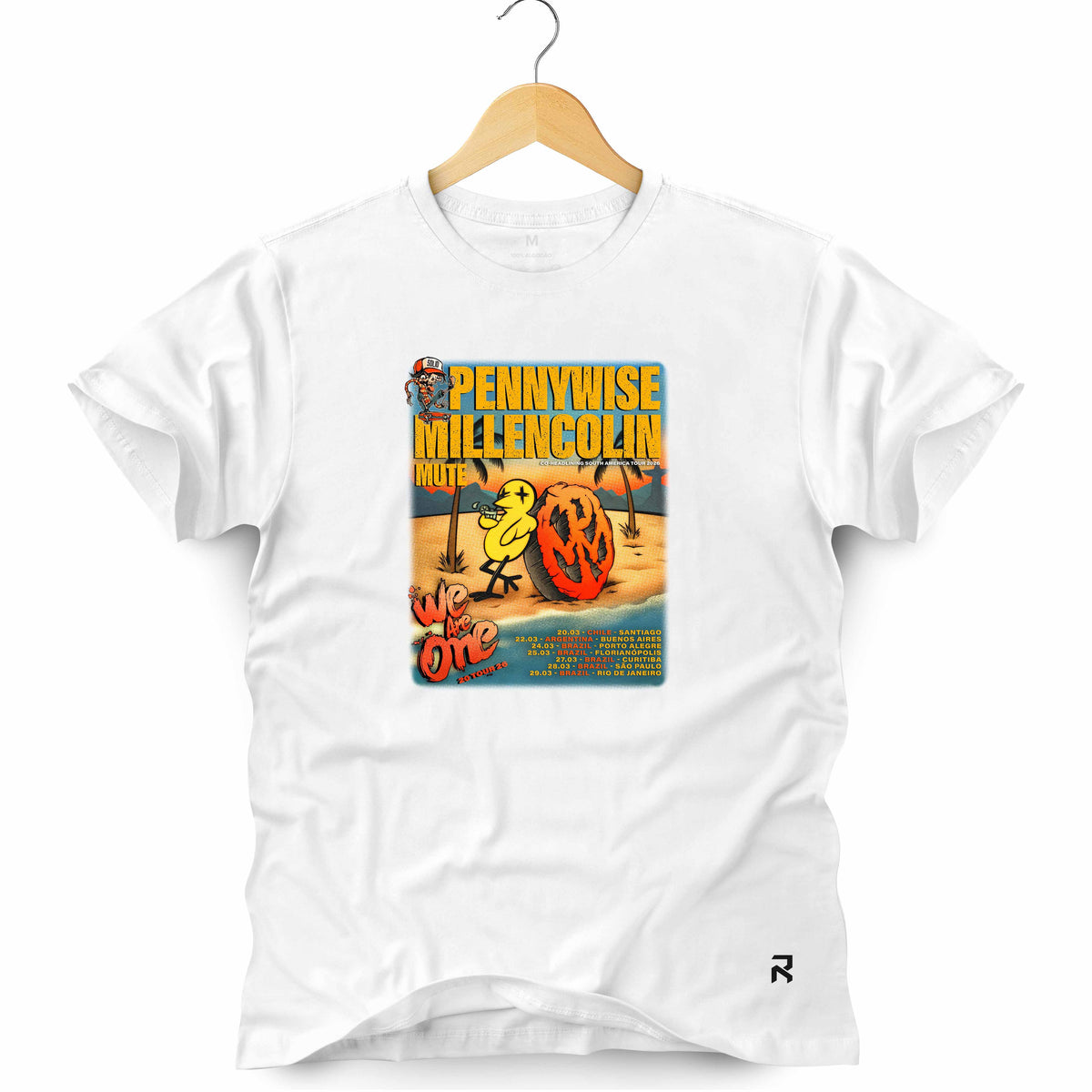 Camiseta Masculina Tour Pennywise Millencolin