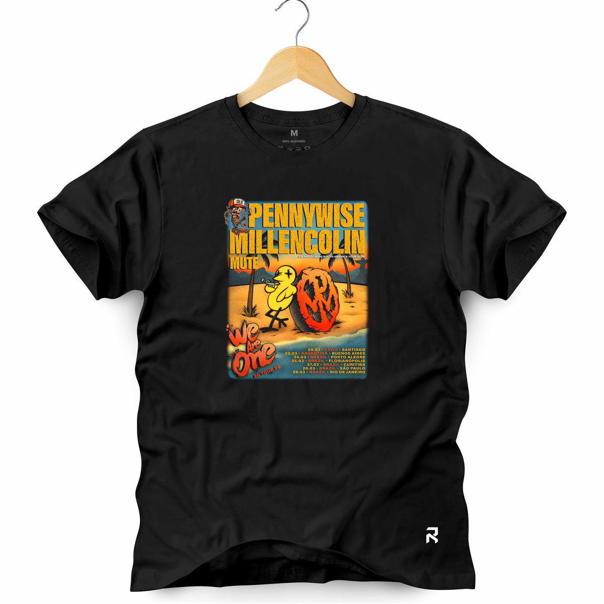 Camiseta Masculina Tour Pennywise Millencolin
