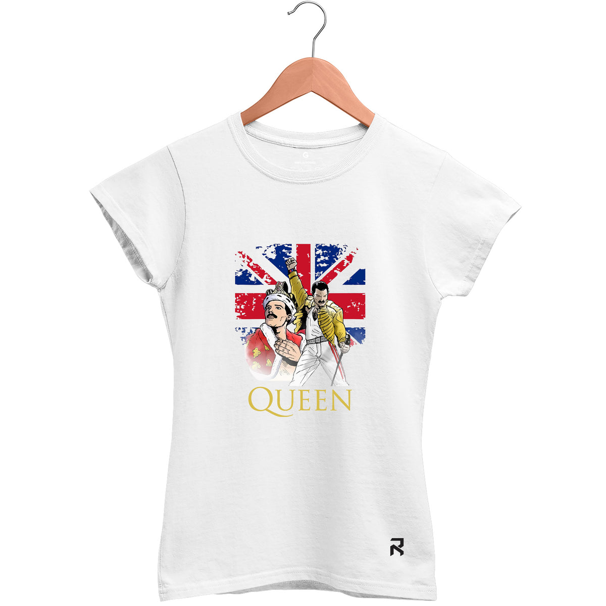 Camiseta Baby Look Feminina Queen Reino Unido