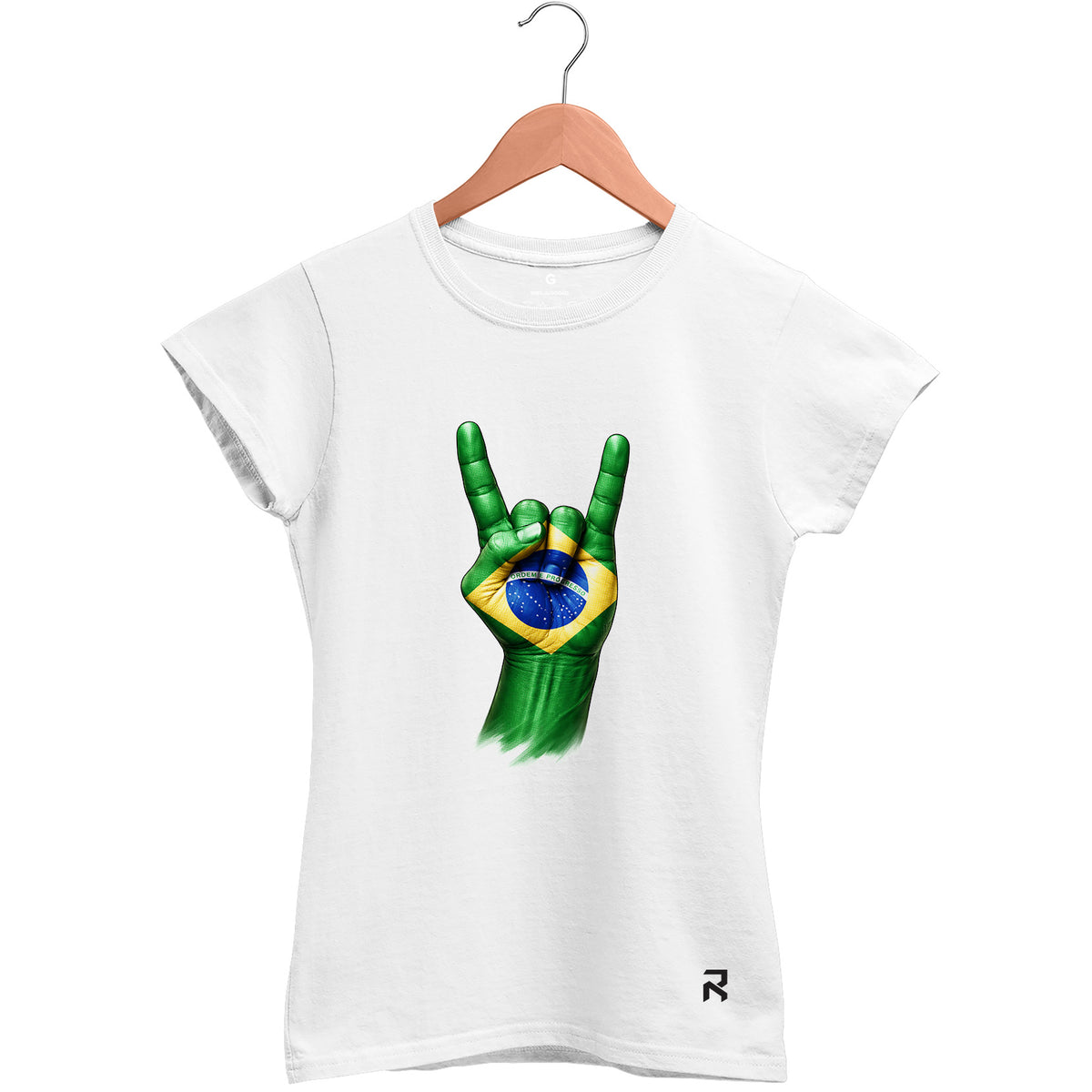 Camiseta Baby Look Feminina Rock BR