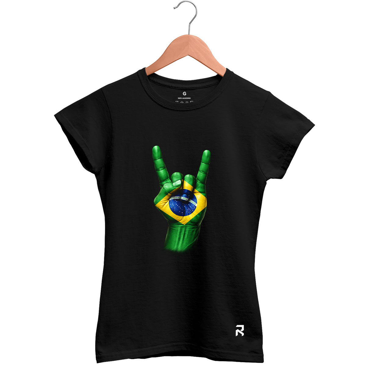 Camiseta Baby Look Feminina Rock BR