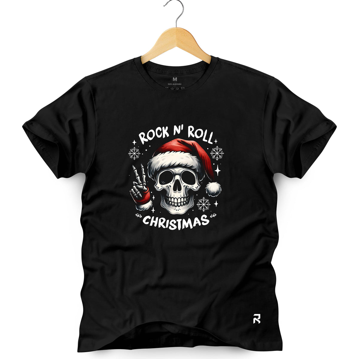 Camiseta Masculina Rock N'Roll Christmas