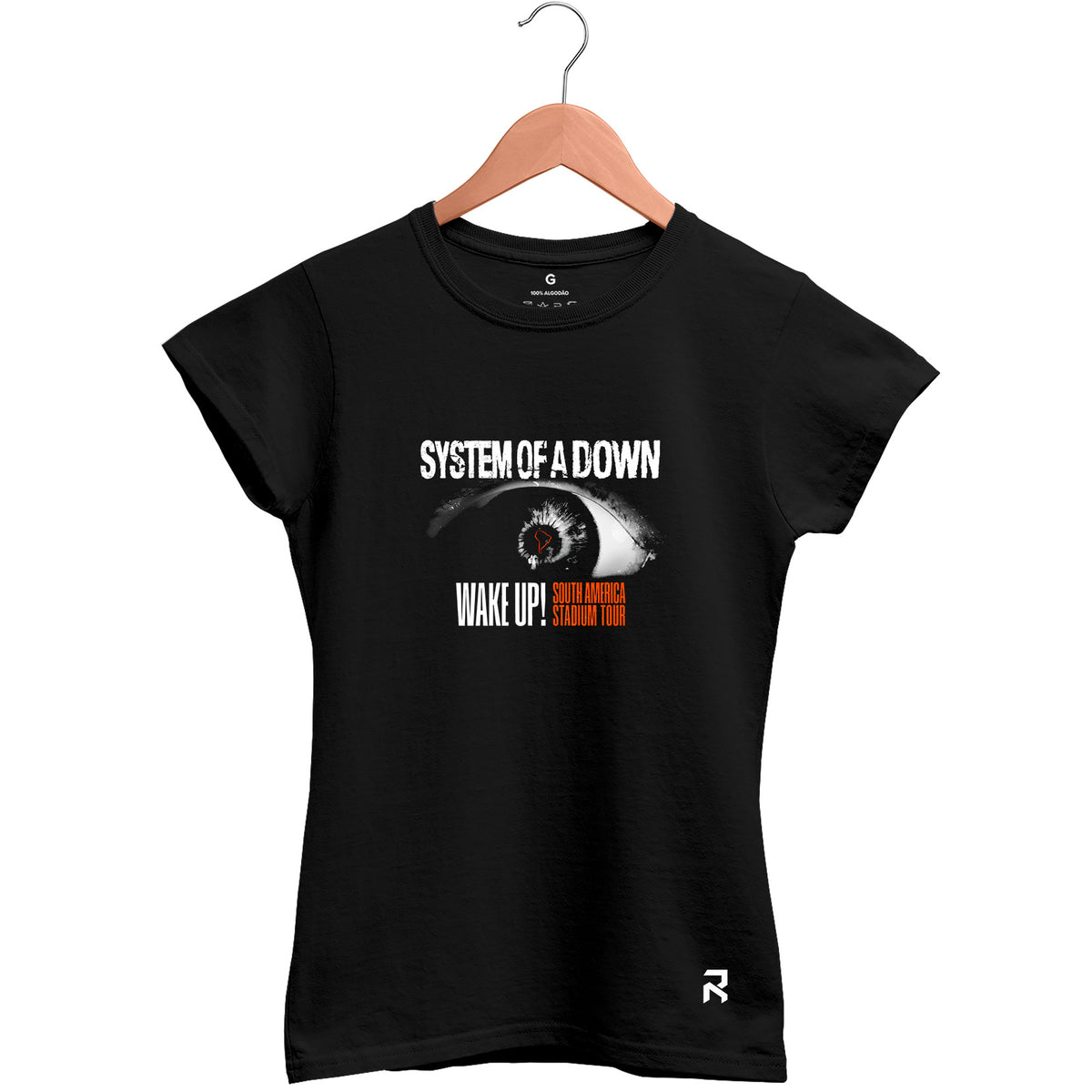 Camiseta Baby Look Feminina Tour System Of a Down