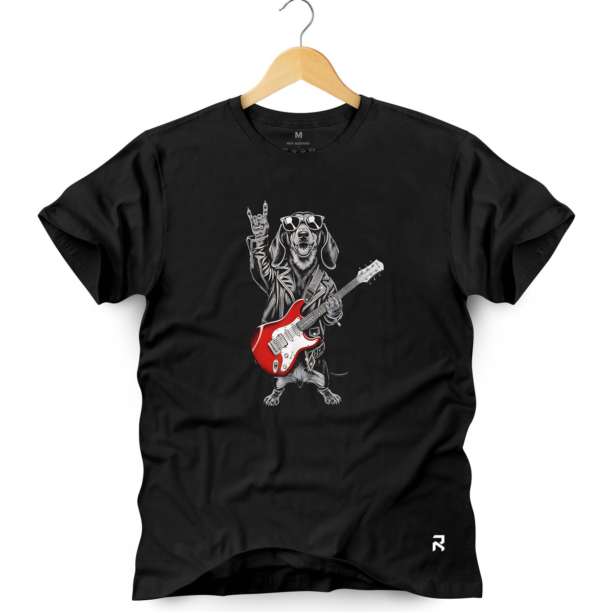 Camiseta Masculina Salsicha Rock