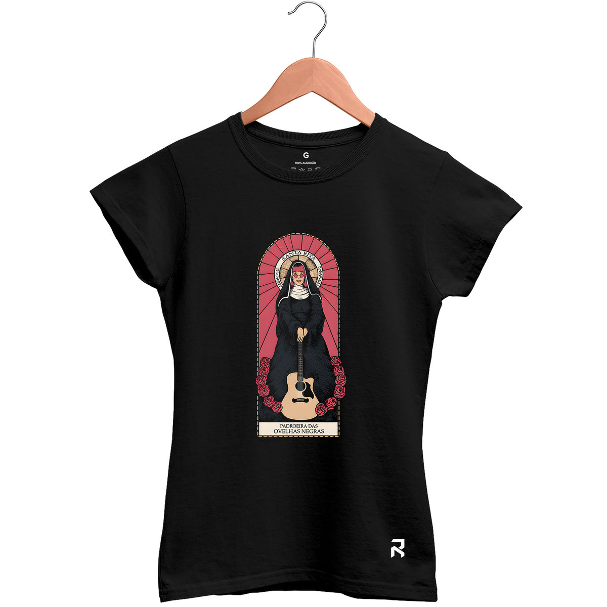 Camiseta Baby Look Feminina Santa Rita