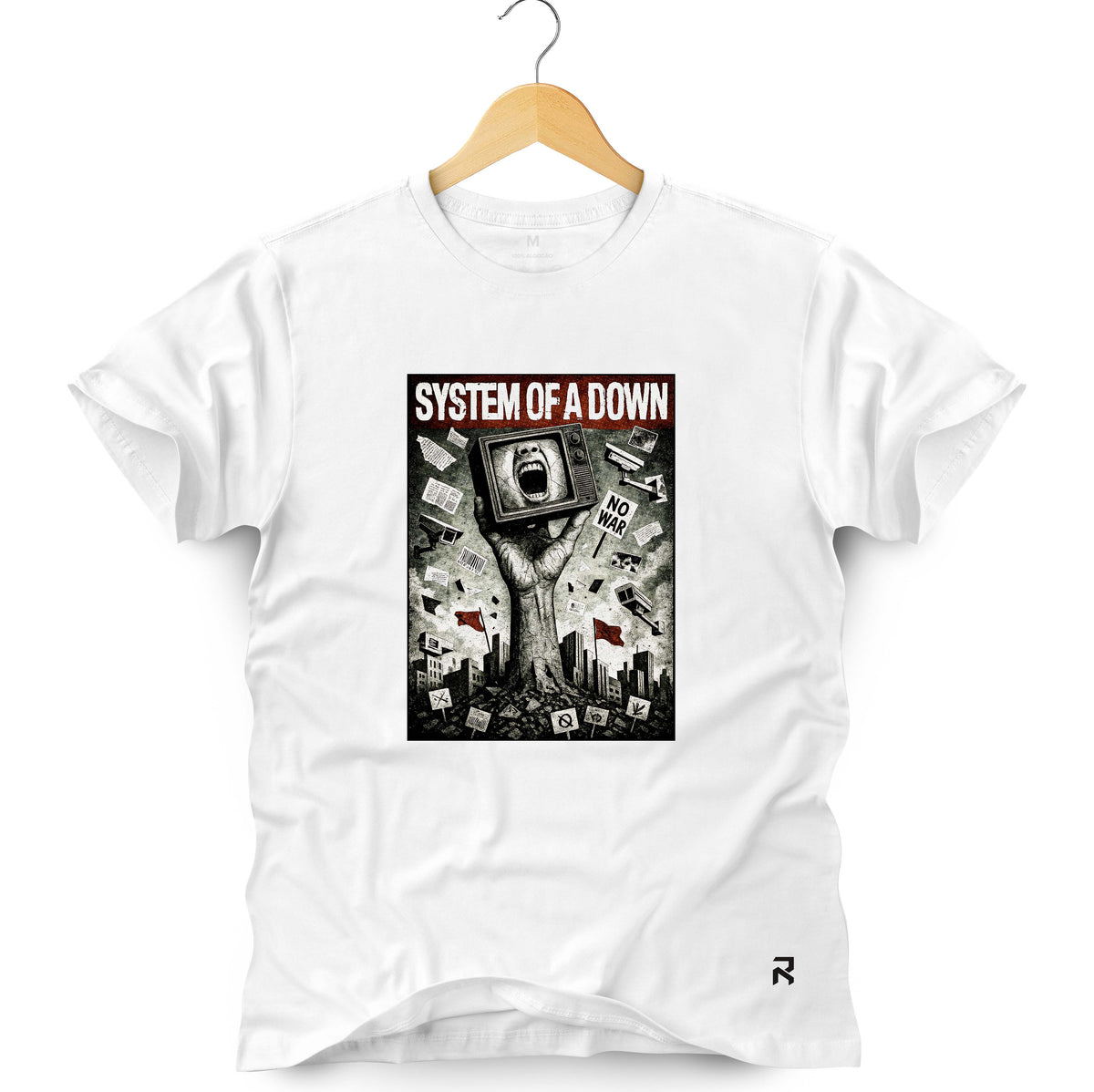 Camiseta Masculina System of a Down TV