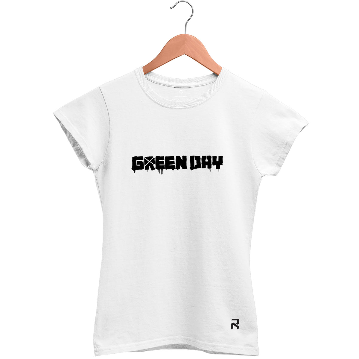 Camiseta Baby Look Feminina Spray Green Day