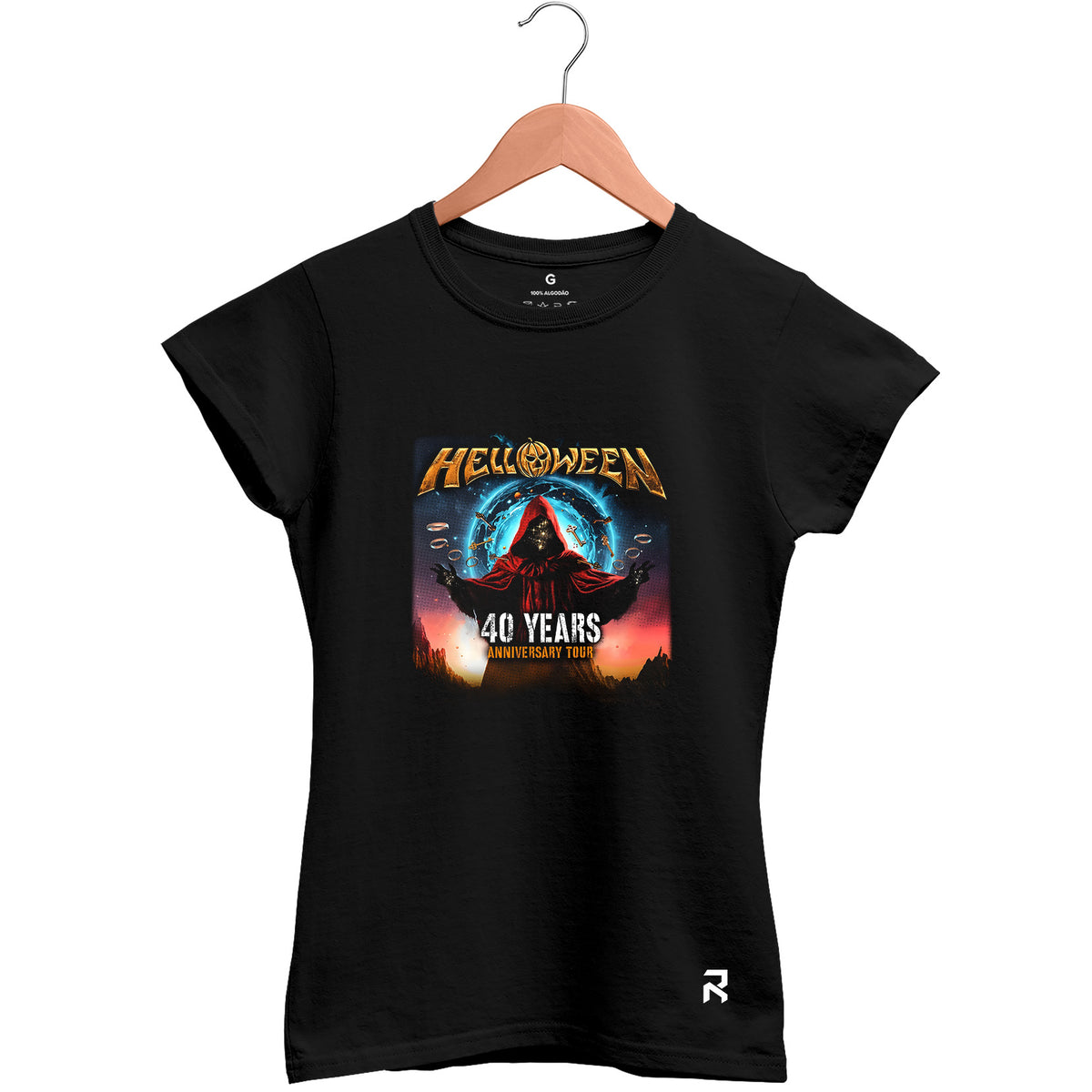 Camiseta Baby Look Feminina Tour Helloween