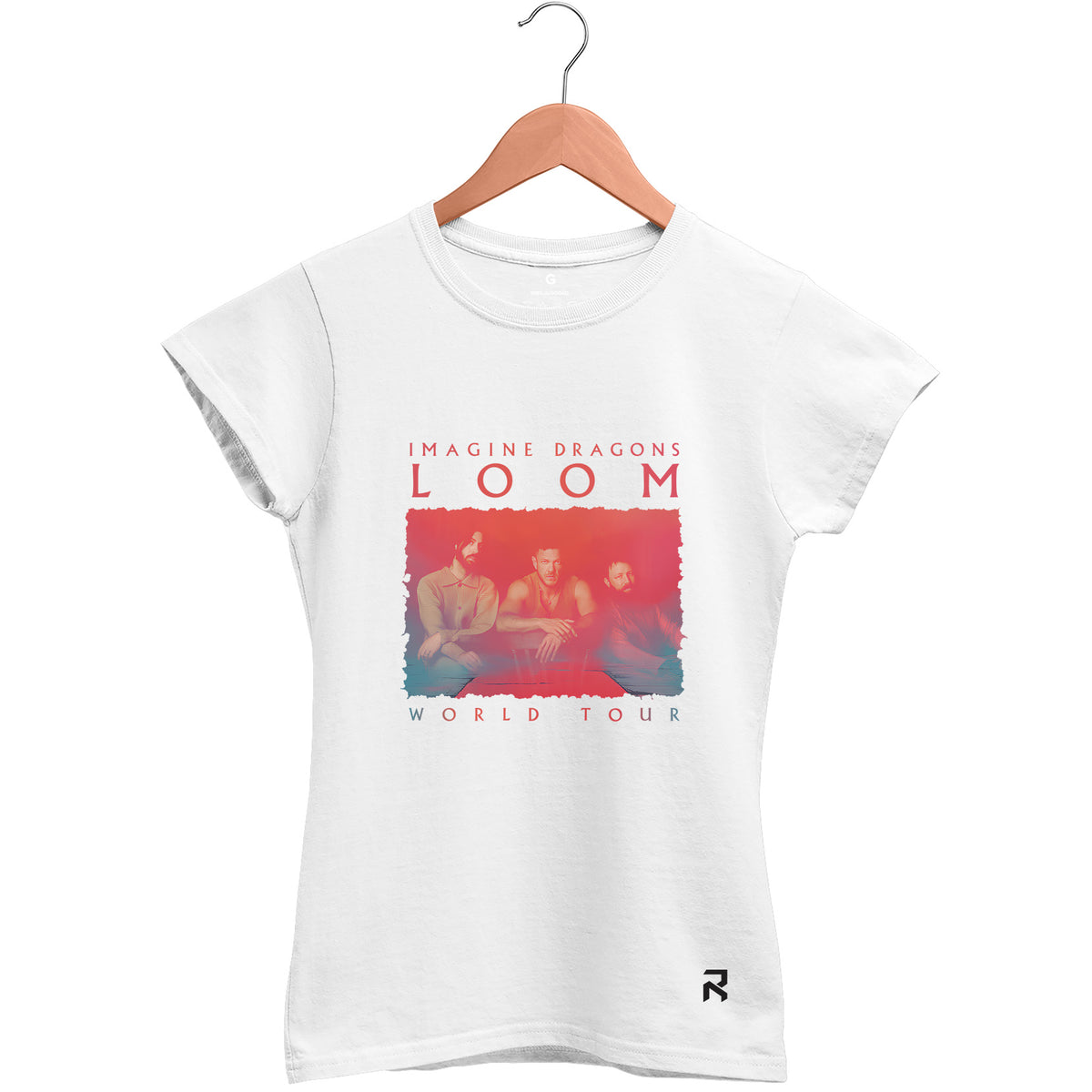 Camiseta Baby Look Feminina Tour Imagine Dragons