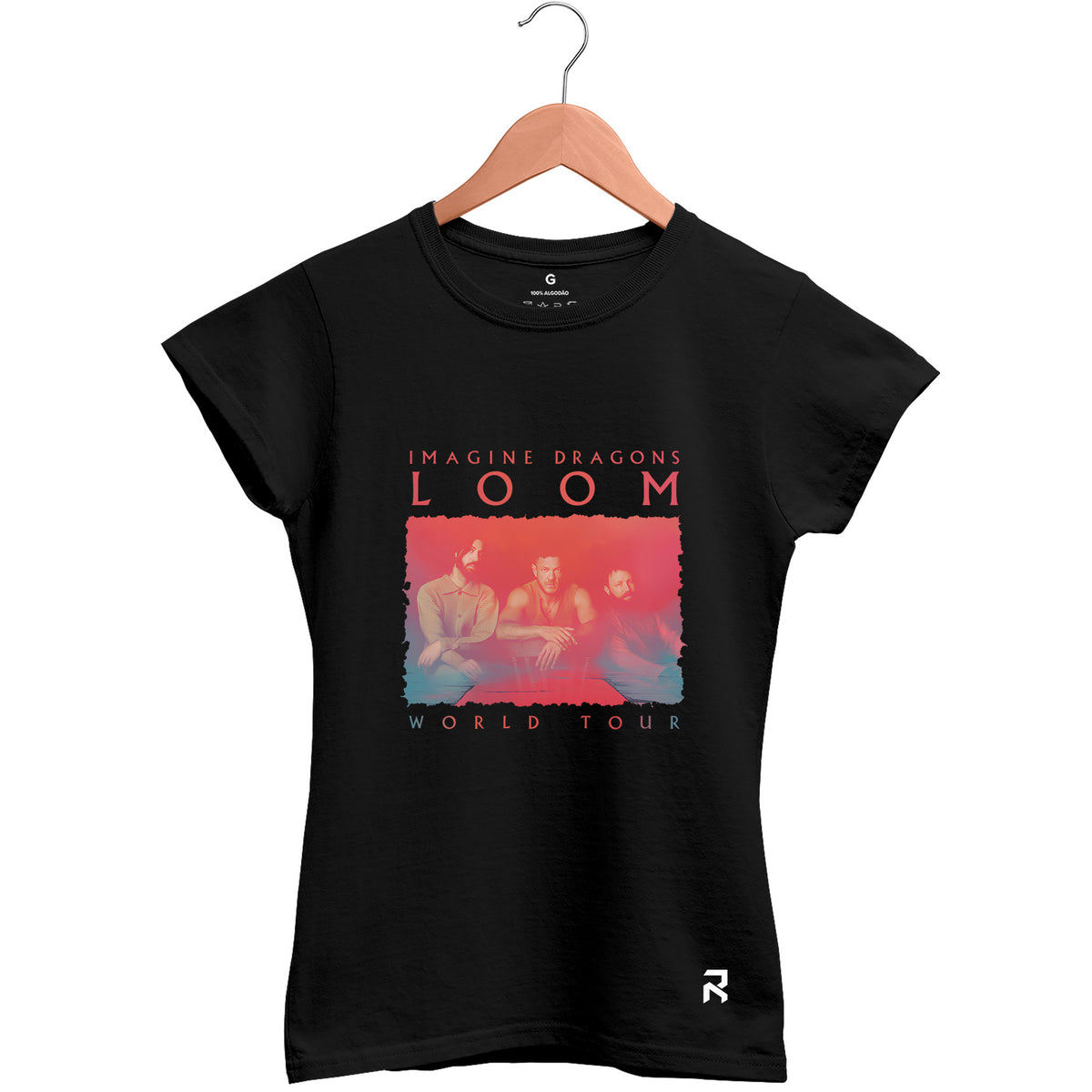Camiseta Baby Look Feminina Tour Imagine Dragons