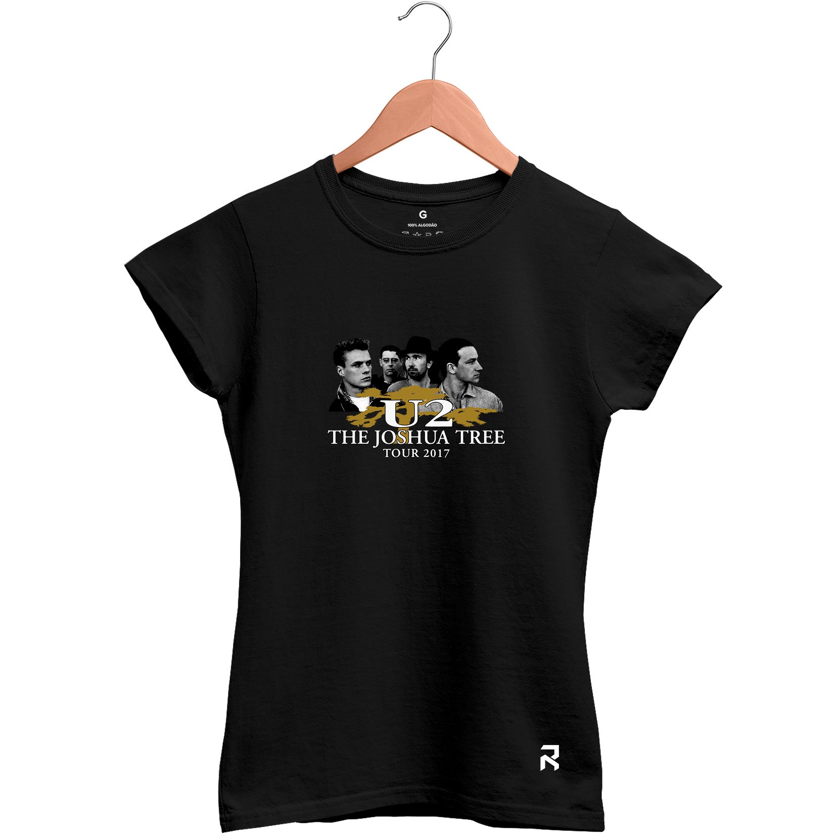 Camiseta Baby Look Feminina Tour U2