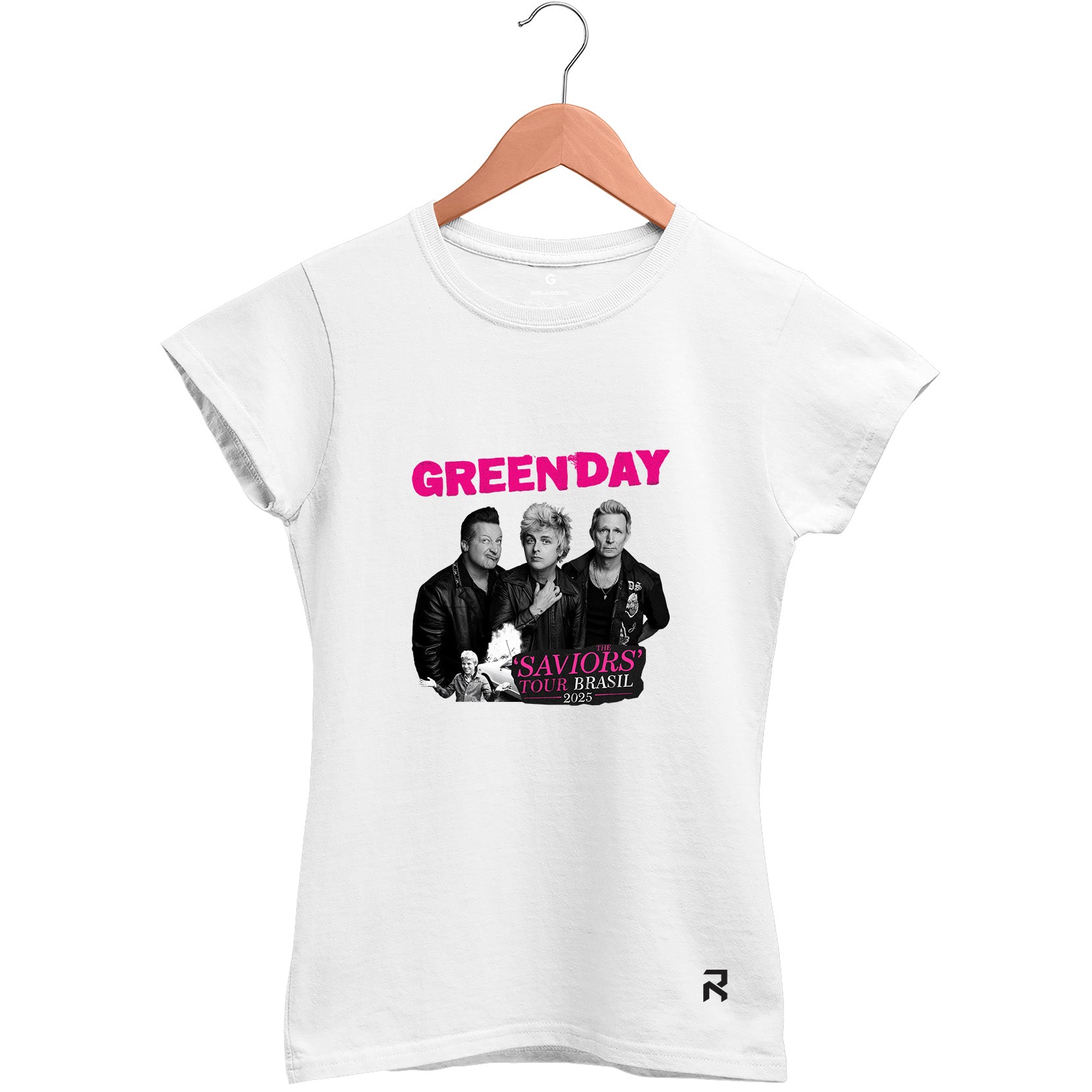 Camiseta Baby Look Feminina Tour Green Day