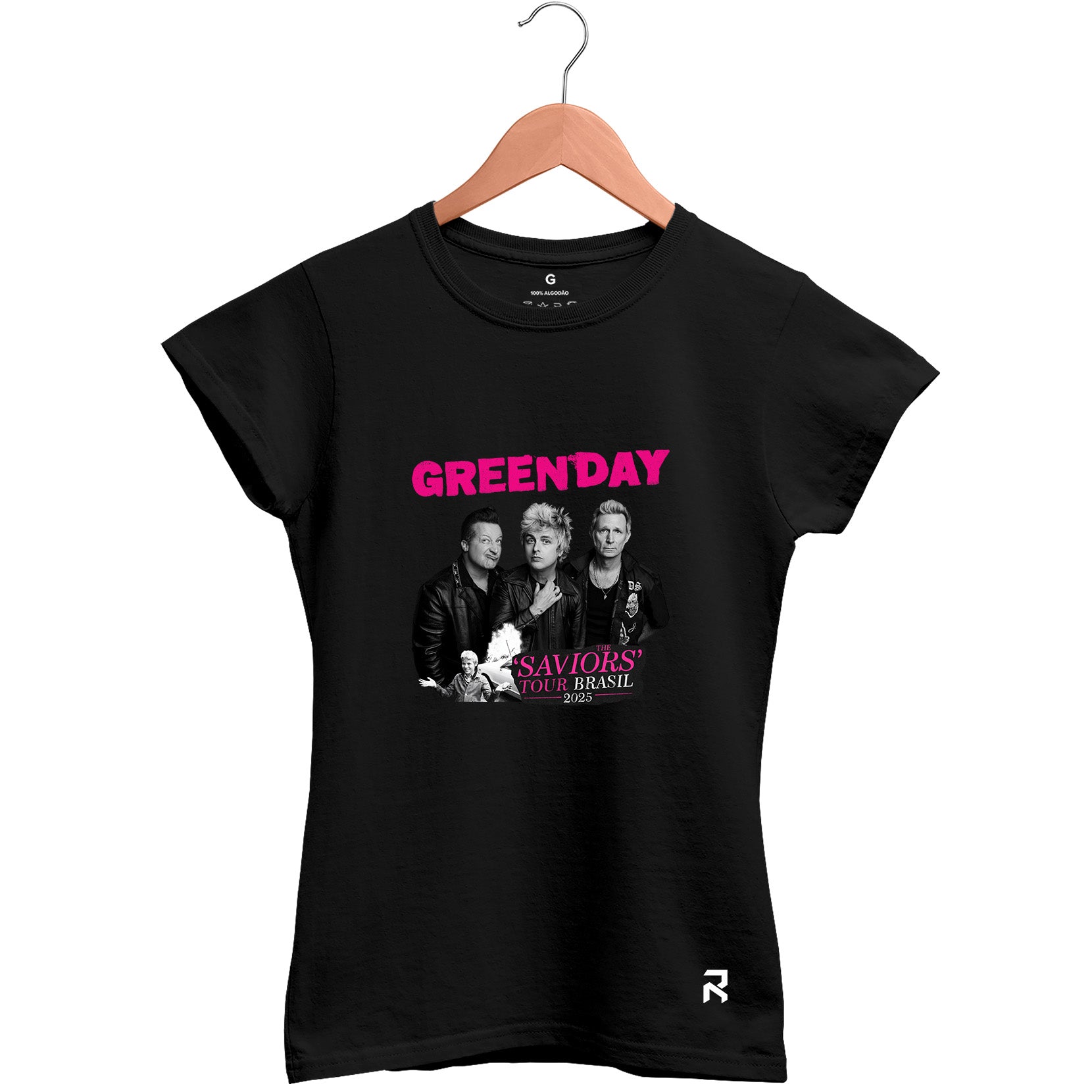 Camiseta Baby Look Feminina Tour Green Day