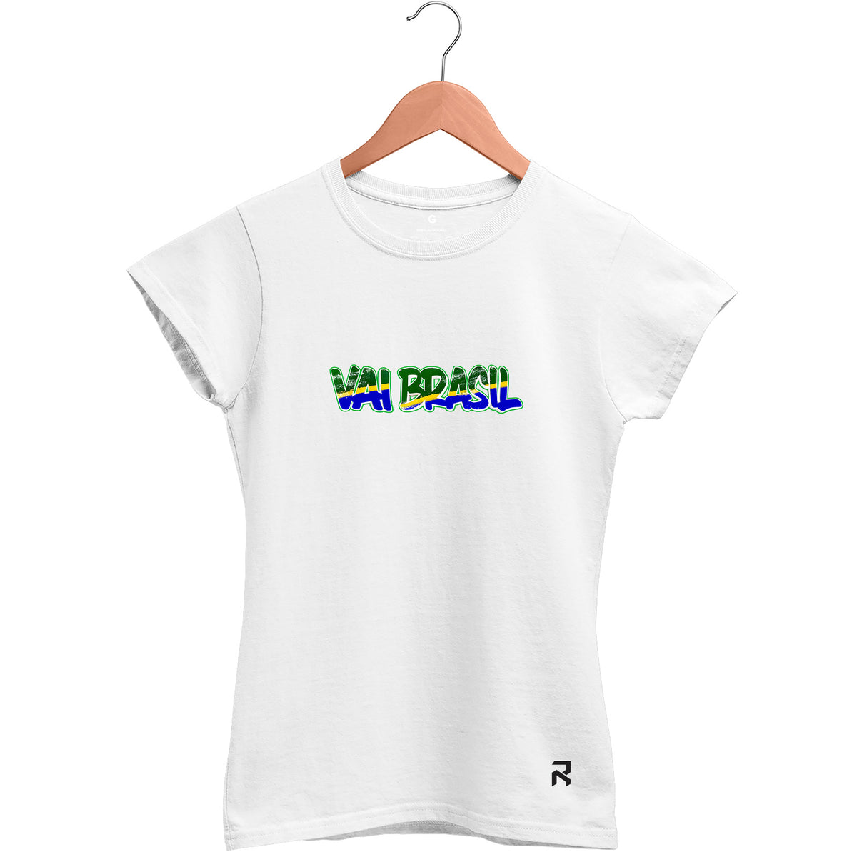 Camiseta Baby Look Feminina Vai Brasil