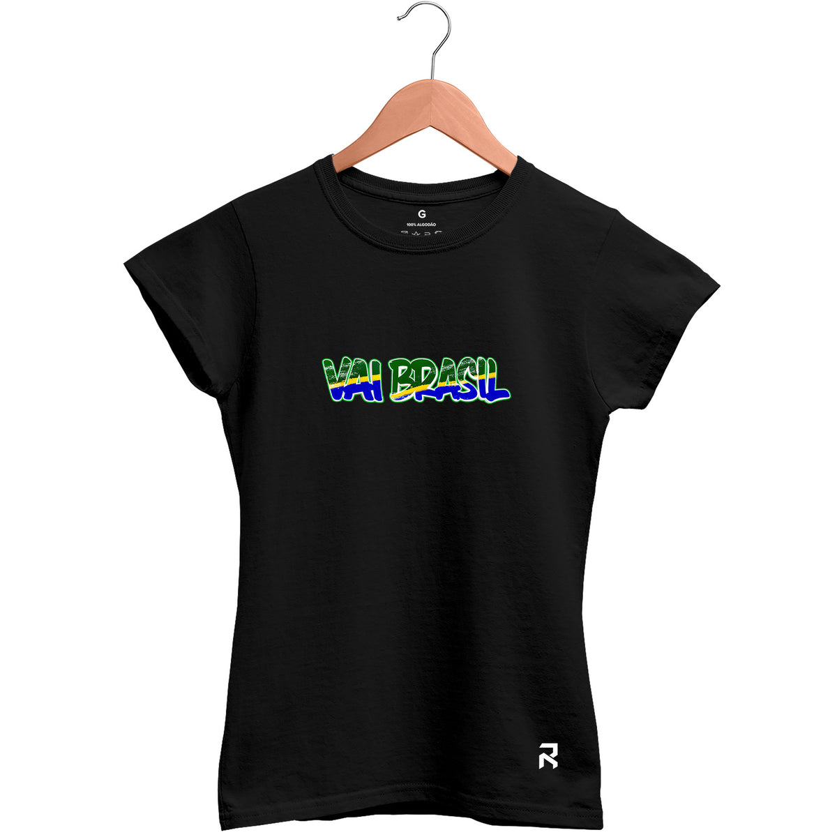 Camiseta Baby Look Feminina Vai Brasil