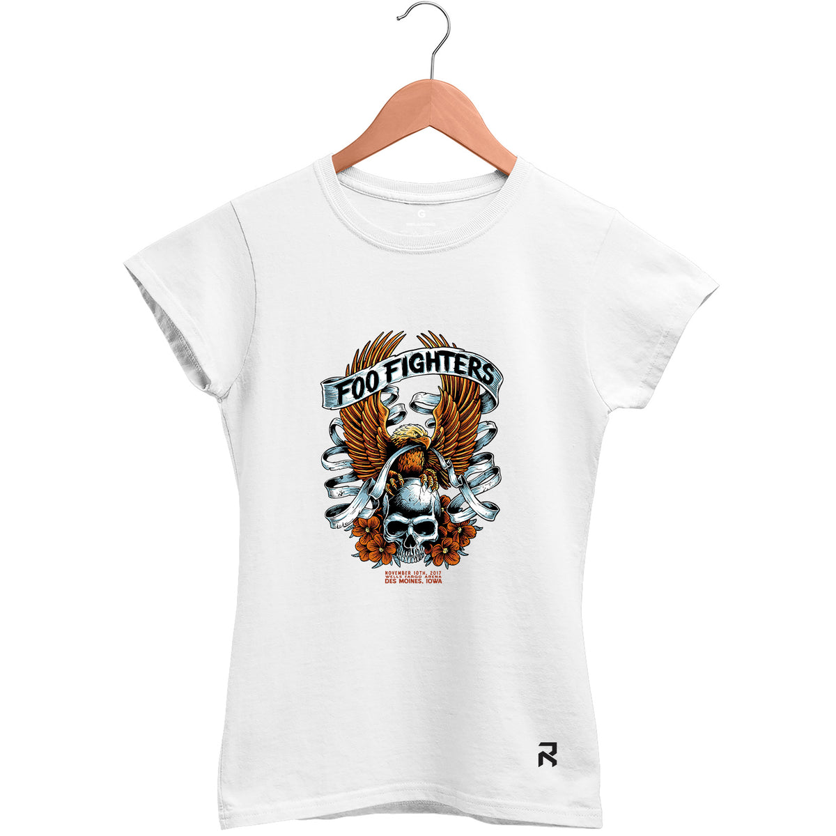 Camiseta Baby Look Feminina Águia Foo Fighters