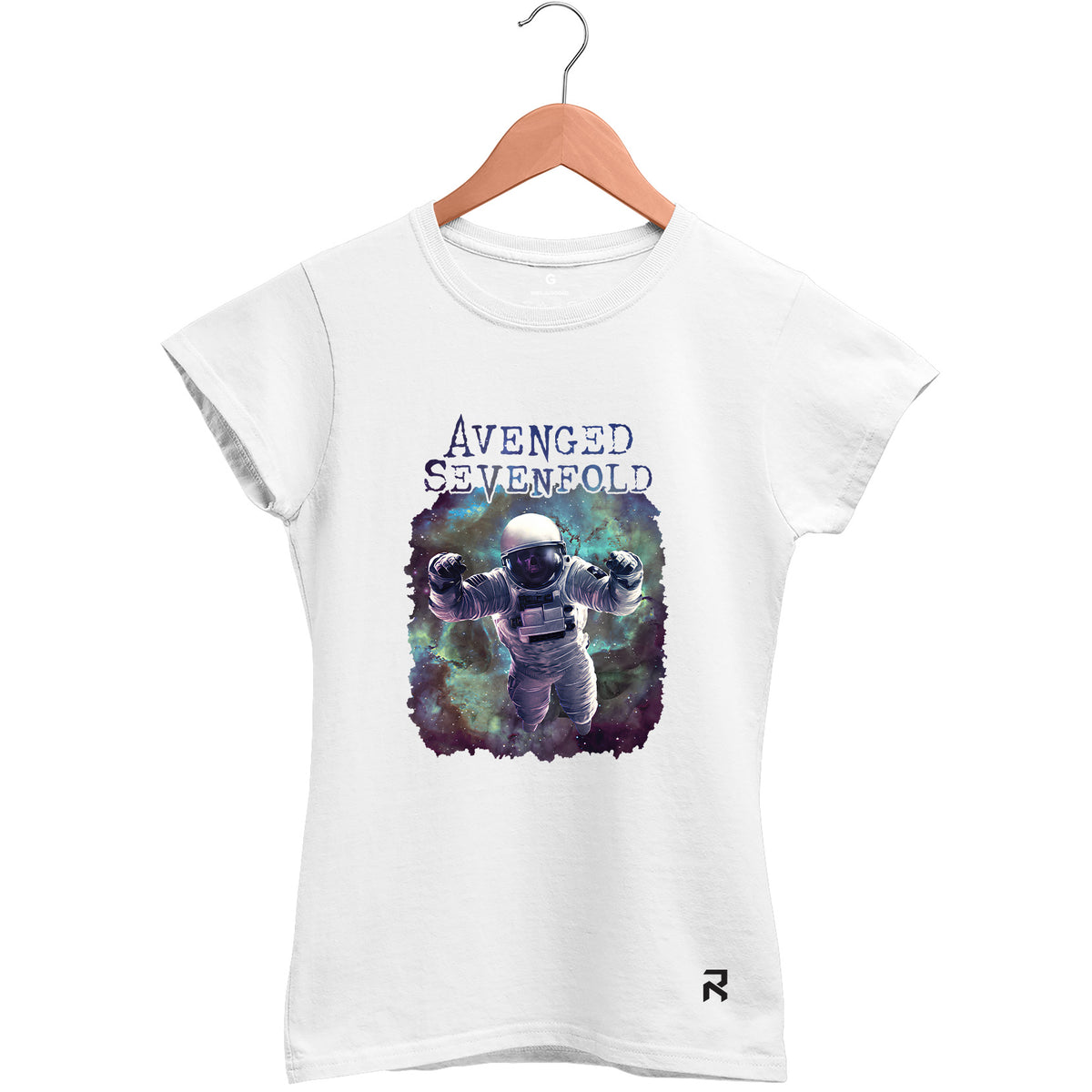 Camiseta Baby Look Feminina Astronauta Avenged